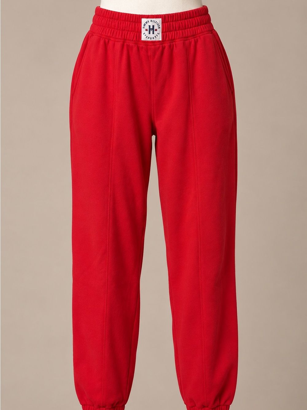 Tommy Hilfiger Sport Red Jogger Sweatpants Size Large